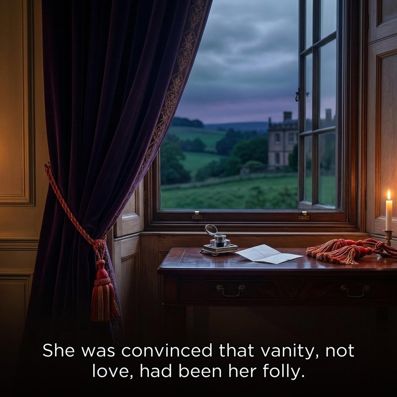 Carousel slide 2 — a dusk view over the English countryside with a quote about vanity