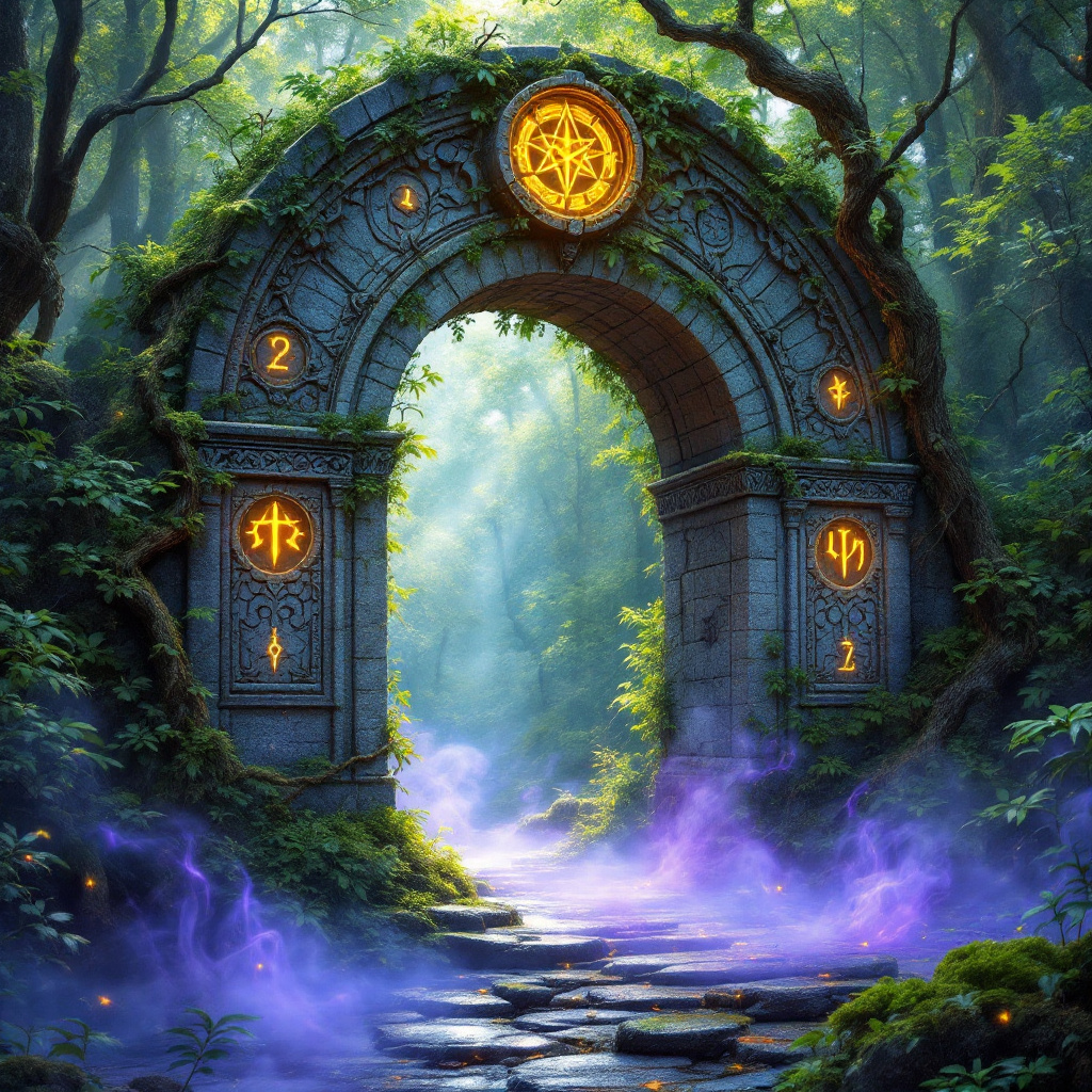 Fantasy character in mystical forest - Fleck Series